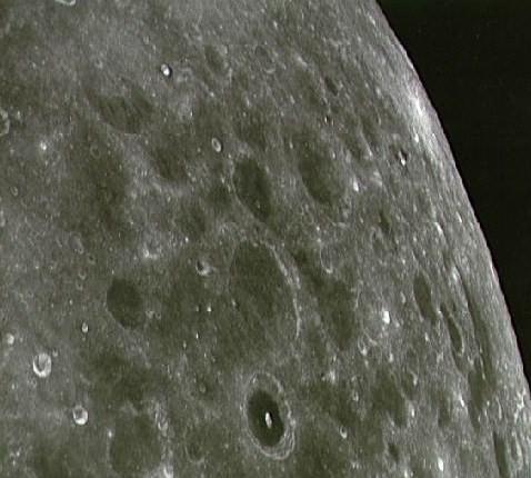 Lunar surface from Apollo 8