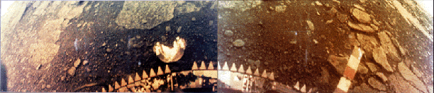 Venera 13 image of the surface