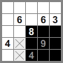 Filling and blanking squares