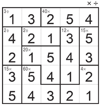DualOp CalcuDoku (B) DualOp CalcuDoku (B)