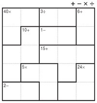 QuadOp CalcuDoku (A) QuadOp CalcuDoku (A)
