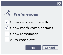 Preferences Preferences